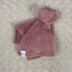 DKNY Jeans Heart Lovey Security Blanket Pink Dusty Rose Plush Baby Toy